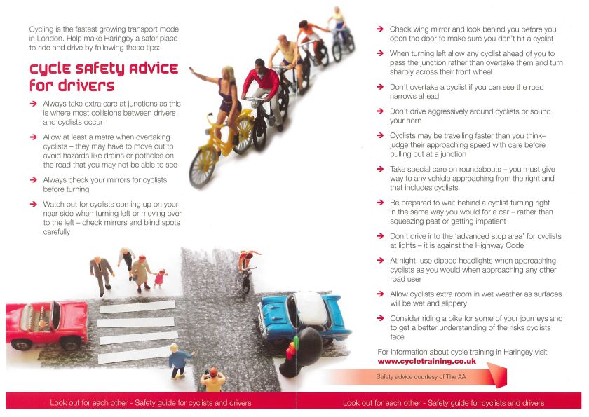cycle safety advice for drivers